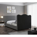  Color_Grey  Size_Queen  -- Felix Grey Linen Textured Fabric Upholstered Queen Bed IMAGE 6
