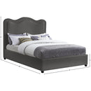  Color_Grey  Size_Queen  -- Felix Grey Linen Textured Fabric Upholstered Queen Bed IMAGE 8
