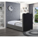  Color_Grey  Size_Twin  -- Felix Grey Linen Textured Fabric Upholstered Twin Bed IMAGE 6