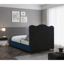  Color_Navy  Size_Full  -- Felix Navy Linen Textured Fabric Upholstered Full Bed IMAGE 6