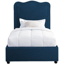  Color_Navy  Size_Twin  -- Felix Navy Linen Textured Fabric Upholstered Twin Bed IMAGE 3