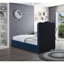  Color_Navy  Size_Twin  -- Felix Navy Linen Textured Fabric Upholstered Twin Bed IMAGE 6