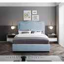  Color_Sky Blue  Size_Full  -- Felix Light Blue Linen Textured Fabric Upholstered Full Bed IMAGE 4