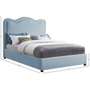  Color_Sky Blue  Size_Queen  -- Felix Light Blue Linen Textured Fabric Upholstered Queen Bed IMAGE 8