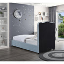 Color_Sky Blue  Size_Twin  -- Felix Light Blue Linen Textured Fabric Upholstered Twin Bed IMAGE 6