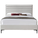  Color_Cream  Size_Full  -- Meridian Hunter Upholstered Panel Bed IMAGE 3