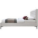  Color_Cream  Size_Full  -- Meridian Hunter Upholstered Panel Bed IMAGE 5