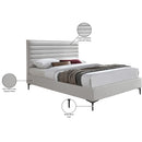 Meridian Hunter Cream Linen Textured Queen Bed IMAGE 11