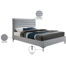  Color_Grey  Size_King  -- Hunter Grey Linen Textured Fabric Upholstered King Bed IMAGE 11