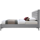  Color_Grey  Size_Queen  -- Hunter Grey Linen Textured Fabric Upholstered Queen Bed IMAGE 5