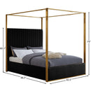 Meridian Jones Black Velvet King Bed IMAGE 7
