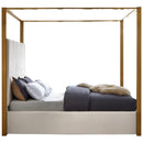  Color_Cream  Size_King  -- Jones Cream Velvet Upholstered King Bed IMAGE 5