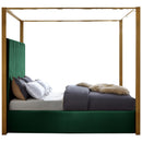  Color_Green  Size_Queen  -- Jones Green Velvet Upholstered Queen Bed IMAGE 5