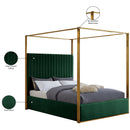  Color_Green  Size_Queen  -- Jones Green Velvet Upholstered Queen Bed IMAGE 8