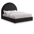  Color_Black  Size_Full  -- Meridian Milo Upholstered Panel Bed IMAGE 1