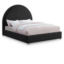  Color_Black  Size_Full  -- Meridian Milo Upholstered Panel Bed IMAGE 1