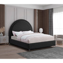  Color_Black  Size_King  -- Milo Black Boucle Fabric Upholstered King Bed IMAGE 2