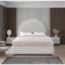  Color_Cream  Size_Full  -- Milo Cream Boucle Fabric Upholstered Full Bed IMAGE 4