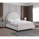  Color_Cream  Size_King  -- Milo Cream Boucle Fabric Upholstered King Bed IMAGE 2
