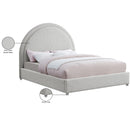 Meridian Milo Cream Fabric King Bed IMAGE 8