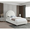  Color_Cream  Size_Twin  -- Milo Cream Boucle Fabric Upholstered Twin Bed IMAGE 2