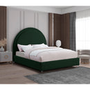  Color_Green  Size_Full  -- Milo Green Boucle Fabric Upholstered Full Bed IMAGE 2