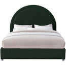  Color_Green  Size_King  -- Milo Green Boucle Fabric Upholstered King Bed IMAGE 3