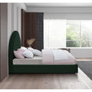  Color_Green  Size_King  -- Milo Green Boucle Fabric Upholstered King Bed IMAGE 5