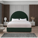  Color_Green  Size_Queen  -- Milo Green Boucle Fabric Upholstered Queen Bed IMAGE 4