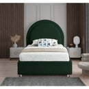  Color_Green  Size_Twin  -- Milo Green Boucle Fabric Upholstered Twin Bed IMAGE 4