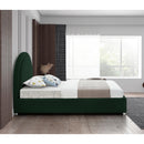  Color_Green  Size_Twin  -- Milo Green Boucle Fabric Upholstered Twin Bed IMAGE 5