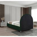  Color_Green  Size_Twin  -- Milo Green Boucle Fabric Upholstered Twin Bed IMAGE 6