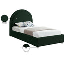  Color_Green  Size_Twin  -- Milo Green Boucle Fabric Upholstered Twin Bed IMAGE 8
