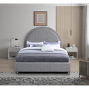  Color_Grey  Size_King  -- Milo Grey Boucle Fabric Upholstered King Bed IMAGE 4