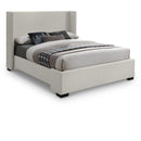  Color_Beige/ Black  Size_Full  -- Meridian Oxford Upholstered Panel Bed IMAGE 1