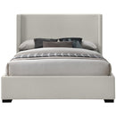  Color_Beige/ Black  Size_Full  -- Meridian Oxford Upholstered Panel Bed IMAGE 3