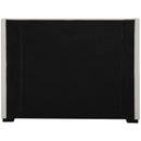  Color_Beige/ Black  Size_Queen  -- Oxford Beige Linen Textured Fabric Upholstered Queen Bed IMAGE 6