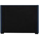  Color_Navy  Size_Queen  -- Oxford Navy Linen Textured Fabric Upholstered Queen Bed IMAGE 6