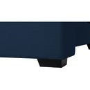  Color_Navy  Size_Queen  -- Oxford Navy Linen Textured Fabric Upholstered Queen Bed IMAGE 7