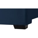  Color_Navy  Size_Twin  -- Oxford Navy Twin Linen Textured Fabric Upholstered Twin Bed IMAGE 7