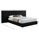  Color_Black  Size_King  -- Meridian Pablo Upholstered Panel Bed IMAGE 10