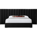  Color_Black  Size_King  -- Meridian Pablo Upholstered Panel Bed IMAGE 3