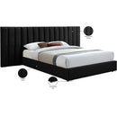  Color_Black  Size_Queen  -- Pablo Black Velvet Upholstered Queen Bed IMAGE 11