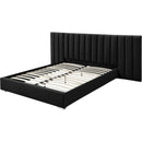  Color_Black  Size_Queen  -- Pablo Black Velvet Upholstered Queen Bed IMAGE 9