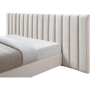  Color_Cream  Size_King  -- Pablo Cream Velvet Upholstered King Bed IMAGE 7