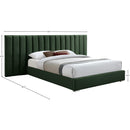  Color_Green  Size_Queen  -- Pablo Green Velvet Upholstered Queen Bed IMAGE 10