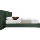  Color_Green  Size_Queen  -- Pablo Green Velvet Upholstered Queen Bed IMAGE 5
