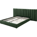  Color_Green  Size_Queen  -- Pablo Green Velvet Upholstered Queen Bed IMAGE 9