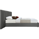  Color_Grey  Size_King  -- Pablo Grey Velvet Upholstered King Bed IMAGE 5
