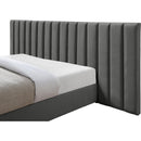  Color_Grey  Size_Queen  -- Pablo Grey Velvet Upholstered Queen Bed IMAGE 7